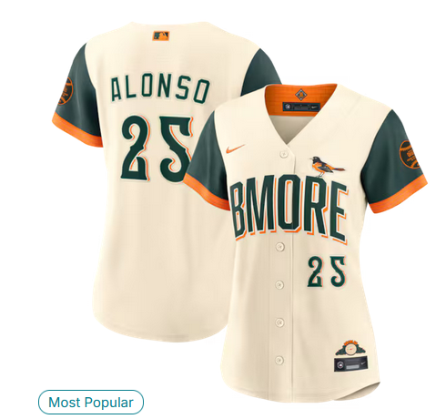 Men Baltimore Orioles #25 Alonso Cream Nike 2026 City Connect Stadium Jersey
